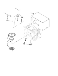 Part Location Diagram of W10284503 Whirlpool WRAPER-CAB