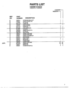 Front And Outer Case Page 2 Diagram and Parts List for 5796  Amana Air Conditioner