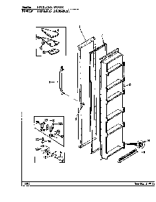 Freezer Door Diagram and Parts List for HRNS2015 BP04C Maytag Refrigerator