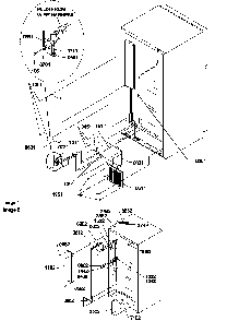 Cabinet Back Diagram and Parts List for THI21TL-P1302602WL  Amana Refrigerator