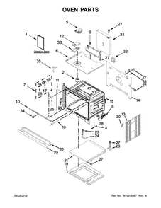 Oven Parts Diagram and Parts List for MEW9527FB00  Maytag Wall Oven
