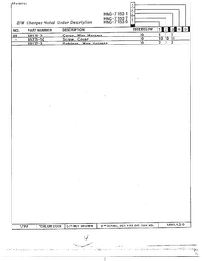 Refrigerator Page 3 Diagram and Parts List for 71153-0A  Admiral Refrigerator