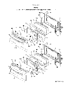 Doors Diagram and Parts List for 79097723412  Kenmore Range