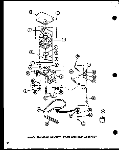 Section 9 Diagram and Parts List for LW3903W P1110506W W Amana Washer