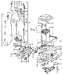 Unit Parts Diagram and Parts List for U4531  Hoover Upright Vacuum