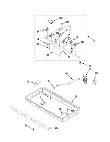 Part Location Diagram of W10145508 Whirlpool MANIFOLD