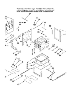 Chassis Parts Diagram and Parts List for MER5752BAS17  Maytag Range