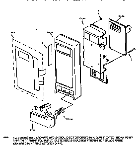 Control Panel Diagram and Parts List for 56568200790  Kenmore Microwave