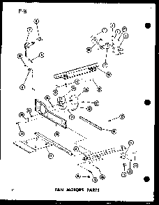 Fan Motors Parts Diagram and Parts List for TL20F-P75288-15W  Amana Refrigerator