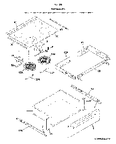 Top/Drawer Diagram and Parts List for 79042539311  Kenmore Range