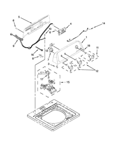 Controls And Water Inlet Parts Diagram and Parts List for ATW4675YQ0  Admiral Washer