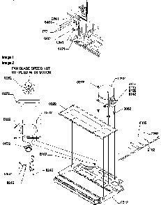 Machine Compartment Diagram and Parts List for TZI18V2E-P1319001WE  Amana Refrigerator