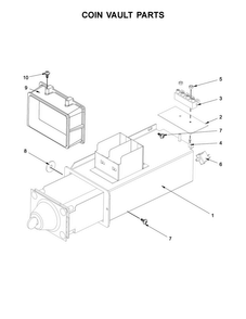 Coin Vault Parts Diagram and Parts List for MXS55PDATS  Maytag Washer