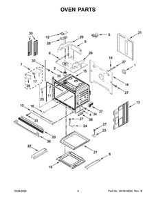 Oven Parts 2 Diagram and Parts List for JMW2427LL00  Maytag Microwave Oven Combo