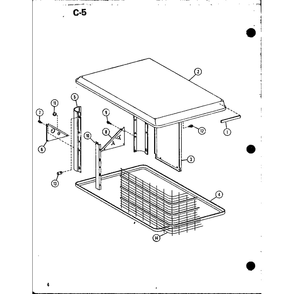 Part Location Diagram of C6186402 Whirlpool Center post-r
