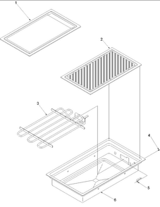 Grille Module Acl100 And Acg100 Griddle Diagram and Parts List for ARDS802E-P1131941NE  Amana Range