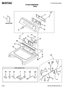 Part Location Diagram of WPW10110297 Whirlpool Console