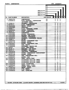 Compressor Page 2 Diagram and Parts List for HMG191770  Admiral Refrigerator