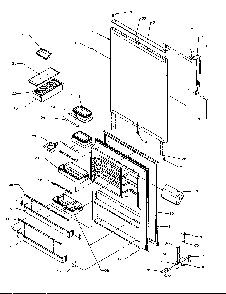 Refrigerator Door Diagram and Parts List for TP21A3L-P1181503WL  Amana Refrigerator