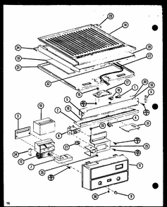 Section 22 Diagram and Parts List for TX18N-P1106212W  Amana Refrigerator