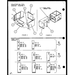 Counterflow Coil Cabinet Assembly Diagram and Parts List for CCU20 P1101902C Amana Furnace