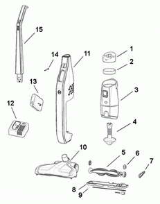 Diagram Diagram and Parts List for BH50020  Hoover Upright Vacuum