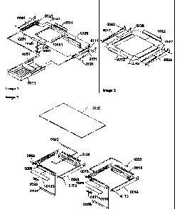 Shelving Assemblies Diagram and Parts List for TX21VL-P1301804WL  Amana Refrigerator