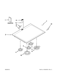 Part Location Diagram of W10253461 Whirlpool INSTALLATION INSTRUCTIONS