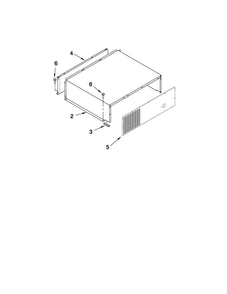 Top Grille And Unit Cover Parts Diagram and Parts List for JF42NXFXDW01  Jenn-Air Refrigerator