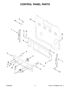 Part Location Diagram of W11686859 Whirlpool CONSOLE,SKIN,ASSEMBLY-COIL,FSR