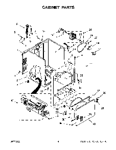 Cabinet Parts Diagram and Parts List for 11070222514  Kenmore Dryer