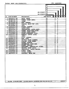 Body Page 2 Diagram and Parts List for 68-255857  Magic Chef Range