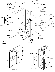 Cabint Parts Diagram and Parts List for SRD22VPW-P1190320WW  Amana Refrigerator