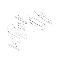 Control Panel Parts Diagram and Parts List for CWG3100AAE29  Maytag Wall Oven