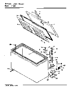 Chest Freezer Diagram and Parts List for C12HS V5ZUL Maytag Refrigerator