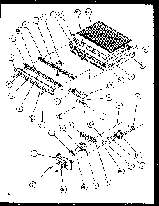 Divider Block And Controls Diagram and Parts List for TZ21Q2W-P1111713WW  Amana Refrigerator