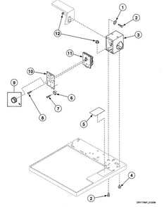Timer Case Diagram and Parts List for SDG009QF  Speed Queen Dryer