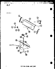 Control Panel And Timer Diagram and Parts List for TAA200 P75751-13W Amana Washer