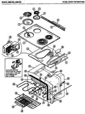 Part Location Diagram of M52D98 Whirlpool NOT AVAILABLE