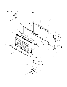 Freezer Door Diagram and Parts List for GTG21B2L-P1193001WL  Amana Refrigerator