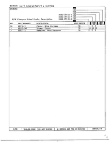 Unit Compartment And System Page 3 Diagram and Parts List for 79143-0A  Admiral Refrigerator