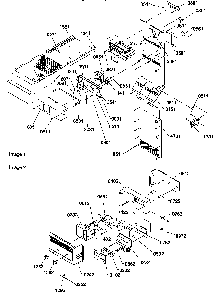 Ice Maker/control Assembly Diagram and Parts List for SRD520TW-P1308801WW  Amana Refrigerator