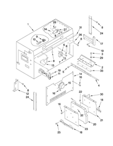 Freezer Liner Parts Diagram and Parts List for JB36NXFXLW03  Jenn-Air Refrigerator