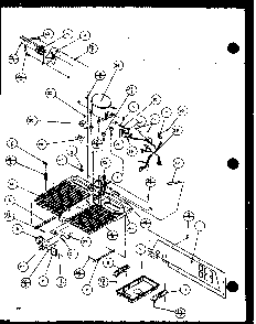Machine Compartment - Panasonic Compressor Diagram and Parts List for SZ22ML-P1120608WL  Amana Refrigerator