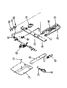 Gas Controls Diagram and Parts List for 31GY-3KV  Magic Chef Range