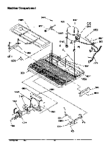 Machine Compartment Diagram and Parts List for SRD526TW-P1310201WW  Amana Refrigerator