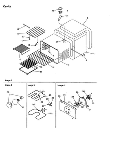 Cavity Diagram and Parts List for ARTSC8650E-P1143907NE  Amana Range