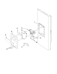 Part Location Diagram of W11167053 Whirlpool Drip Tray