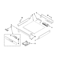 Control Panel Parts Diagram and Parts List for JJW3430WP01  Jenn-Air Wall Oven