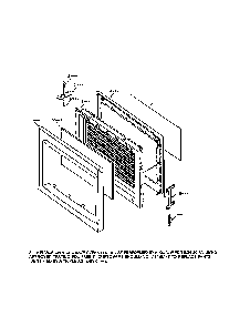 Door Diagram and Parts List for 56569421890  Kenmore Microwave
